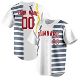 Custom Team Design White & Gray Colors Design Sports Baseball Jersey BB00BRS100203