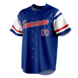 Custom Team Design Royal Blue & White Colors Design Sports Baseball Jersey BB00CC041902