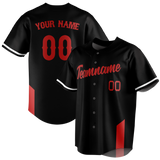 Custom Team Design Black & Orange Colors Design Sports Baseball Jersey