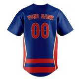 Custom Team Design Royal Blue & Maroon Colors Design Sports Baseball Jersey BB00CC071908