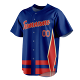 Custom Team Design Royal Blue & Maroon Colors Design Sports Baseball Jersey BB00CC071908