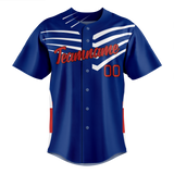 Custom Team Design Royal Blue & Maroon Colors Design Sports Baseball Jersey BB00CC081908