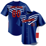 Custom Team Design Royal Blue & Maroon Colors Design Sports Baseball Jersey BB00CC081908