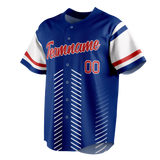 Custom Team Design Royal Blue & White Colors Design Sports Baseball Jersey BB00CC091902