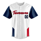 Custom Team Design White & Red Colors Design Sports Baseball Jersey BB00CG050209