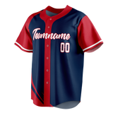 Custom Team Design Dark Purple & Maroon Colors Design Sports Baseball Jersey BB00CG092208