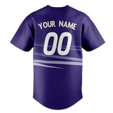 Custom Team Design Dark Purple & White Colors Design Sports Baseball Jersey BB00CR012202