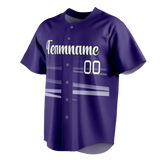 Custom Team Design Dark Purple & White Colors Design Sports Baseball Jersey BB00CR012202