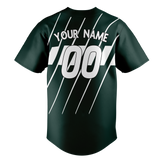 Custom Team Design Dark Aqua & White Colors Design Sports Baseball Jersey BB00CR021602