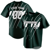 Custom Team Design Dark Aqua & White Colors Design Sports Baseball Jersey