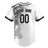 Custom Team Design White & Black Colors Design Sports Baseball Jersey BB00CR040201