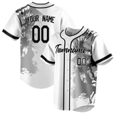 Custom Team Design White & Black Colors Design Sports Baseball Jersey