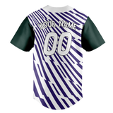 Custom Team Design Dark Purple & White Colors Design Sports Baseball Jersey BB00CR042202