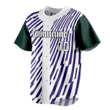 Custom Team Design Dark Purple & White Colors Design Sports Baseball Jersey BB00CR042202