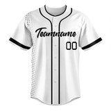 Custom Team Design White & Black Colors Design Sports Baseball Jersey BB00CR050201