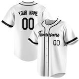 Custom Team Design White & Black Colors Design Sports Baseball Jersey