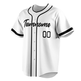 Custom Team Design White & Black Colors Design Sports Baseball Jersey BB00CR050201