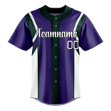 Custom Team Design Dark Purple & White Colors Design Sports Baseball Jersey BB00CR052202