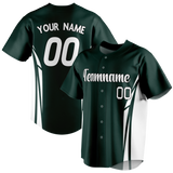 Custom Team Design White & Kelly Green Colors Design Sports Baseball Jersey