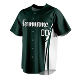 Custom Team Design White & Kelly Green Colors Design Sports Baseball Jersey BB00CR070215