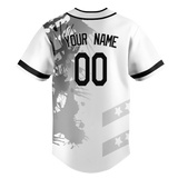 Custom Team Design White & Black Colors Design Sports Baseball Jersey BB00CR090201