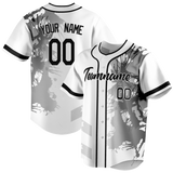 Custom Team Design White & Black Colors Design Sports Baseball Jersey