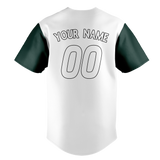 Custom Team Design White & Kelly Green Colors Design Sports Baseball Jersey BB00CR090215