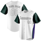 Custom Team Design White & Kelly Green Colors Design Sports Baseball Jersey BB00CR090215