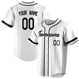 Custom Team Design White & Black Colors Design Sports Baseball Jersey