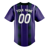 Custom Team Design Purple & Kelly Green Colors Design Sports Baseball Jersey BB00CR102315