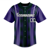 Custom Team Design Purple & Kelly Green Colors Design Sports Baseball Jersey BB00CR102315