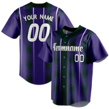 Custom Team Design Purple & Kelly Green Colors Design Sports Baseball Jersey BB00CR102315