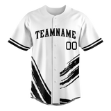 Custom Team Design White & Black Colors Design Sports Baseball Jersey BB00CWS010201