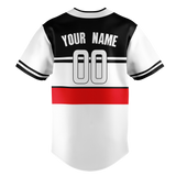 Custom Team Design White & Black Colors Design Sports Baseball Jersey BB00CWS030201