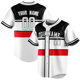 Custom Team Design White & Black Colors Design Sports Baseball Jersey BB00CWS030201