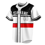 Custom Team Design White & Black Colors Design Sports Baseball Jersey BB00CWS030201