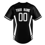 Custom Team Design Black & White Colors Design Sports Baseball Jersey BB00CWS040102