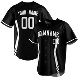 Custom Team Design Black & White Colors Design Sports Baseball Jersey