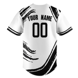 Custom Team Design White & Black Colors Design Sports Baseball Jersey BB00CWS060201