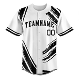 Custom Team Design White & Black Colors Design Sports Baseball Jersey BB00CWS060201