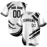 Custom Team Design White & Black Colors Design Sports Baseball Jersey BB00CWS060201