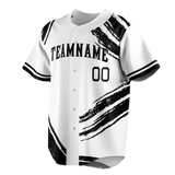 Custom Team Design White & Black Colors Design Sports Baseball Jersey BB00CWS060201