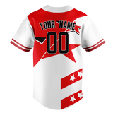 Custom Team Design White & Red Colors Design Sports Baseball Jersey BB00CWS070209