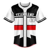 Custom Team Design White & Red Colors Design Sports Baseball Jersey BB00CWS080209