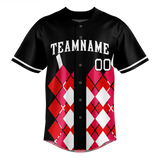 Custom Team Design Red & Black Colors Design Sports Baseball Jersey BB00CWS090901