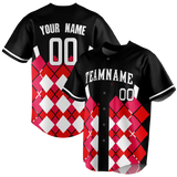 Custom Team Design Red & Black Colors Design Sports Baseball Jersey