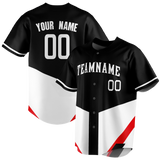 Custom Team Design White & Black Colors Design Sports Baseball Jersey