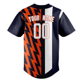 Custom Team Design Dark Purple & Orange Colors Design Sports Baseball Jersey BB00DT072210