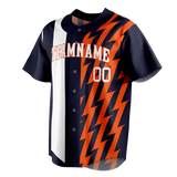 Custom Team Design Dark Purple & Orange Colors Design Sports Baseball Jersey BB00DT072210