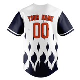 Custom Team Design White & Dark Purple Colors Design Sports Baseball Jersey BB00DT100222